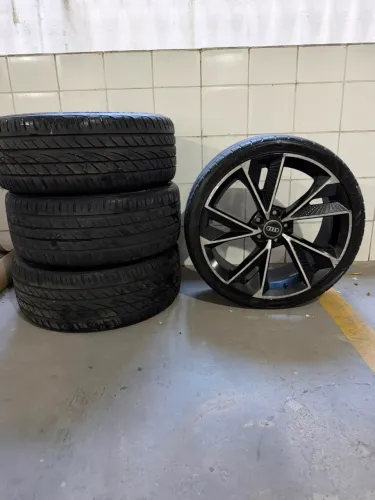 Jogo Rodas Aro 20 5x112 Com Pneus 245/35/20 - Jetta Audi Tiguan Mercedes