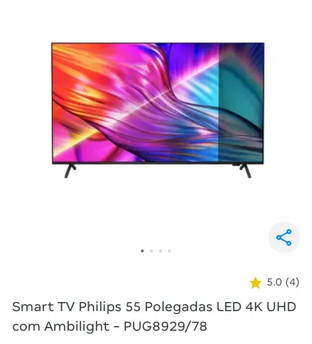 Tv 55 polegadas Philips