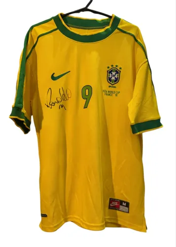 Camisa Seleção Brasileira 1998 Autografada / Ronaldo