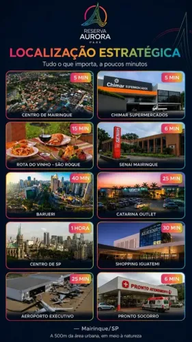 Terrenos de 500m² em Mairinque | Residencial Fechado de Chácaras