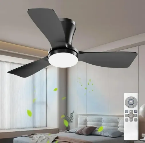 Ventilador de Teto - Controle Remoto e Luz de Led