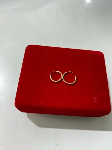 Argolas ouro 18k TAM P