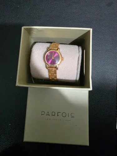 Relógio Feminino Parfois Dourado/Rosé com Caixa e Manual