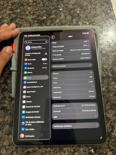 iPad Pro 4?Geração 128gb
