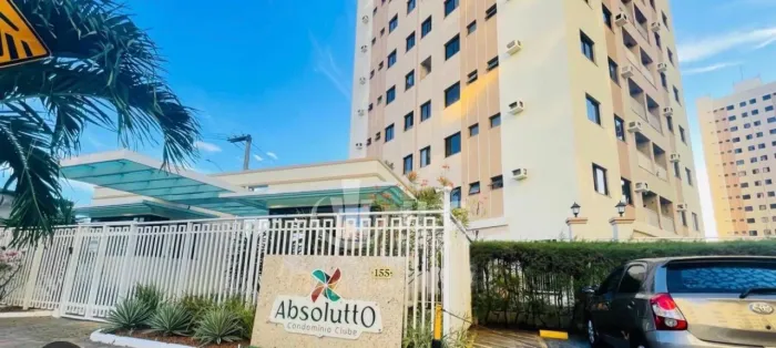 Alugo apto., 3/4, suite, 2 vagas, Cond.Absolutto Clube - Luzia, sombra, armários, vista