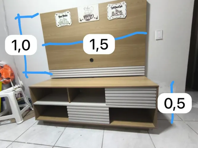 Painel de tv até 60 polegadas com rack