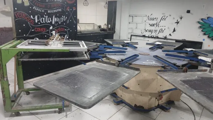 Carrossel semi automático serigrafia 