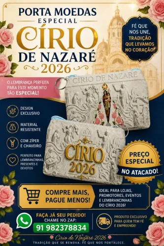 Porta moedas - círio de Nazaré 2026