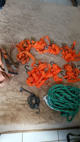 VENDO Lote de Cintas com Catraca para Carga + Corda 20m