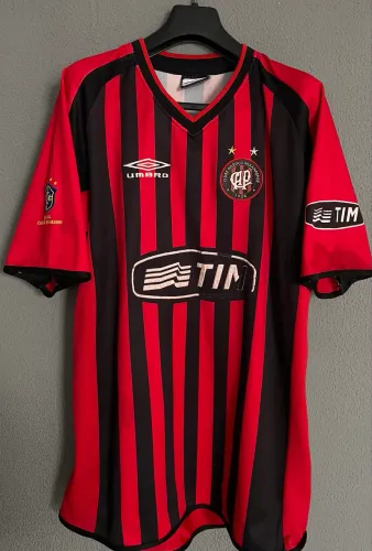 Camisa Oficial Club Athletico Paranaense 2002 com Patch Campeão Brasileiro