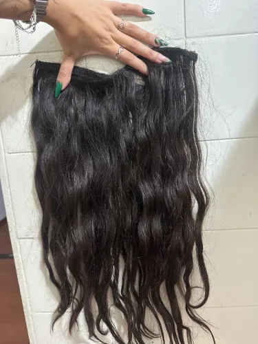 Cabelo humano ondulado