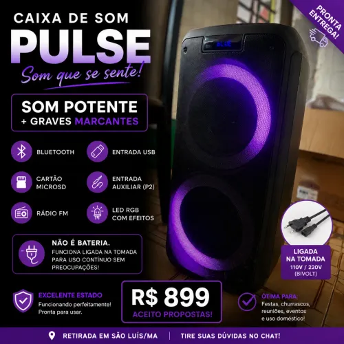 Caixa de Som Pulse