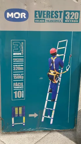 Escada Telescópica MOR Everest 3,20m | R$ 600,00