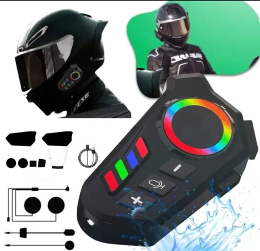 Microfone Bluetooth para capacete