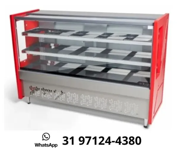 Balcão Avícola 1,75M Vermelho Polar