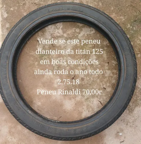 PENEU DIANTEIRO DA TINTAN 125 USADO MAIS TOP RODA MUITO TEMPO 
