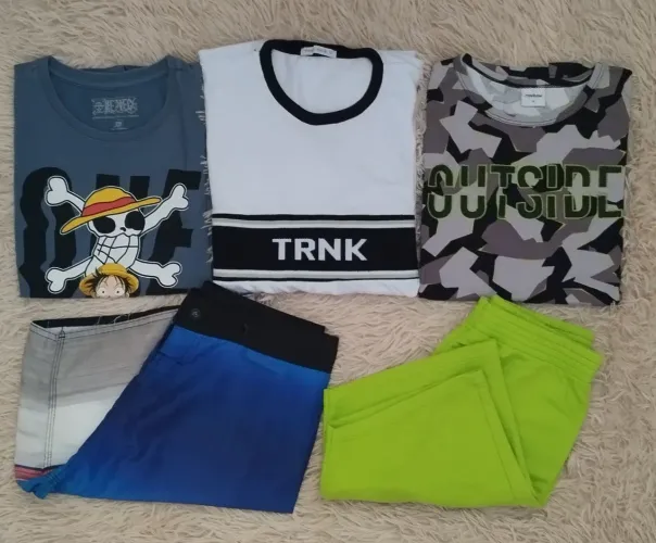 Lote de roupas para meninos 14 anos