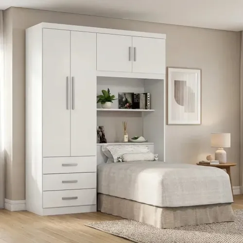 Guarda roupa com Cabeceira 4 portas