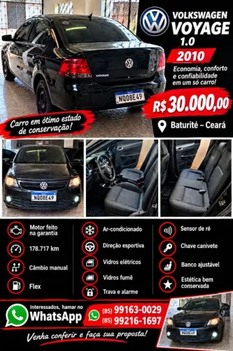 Volkswagen Voyage 1.0/1.0 City MI Total Flex 8V 4P 2010