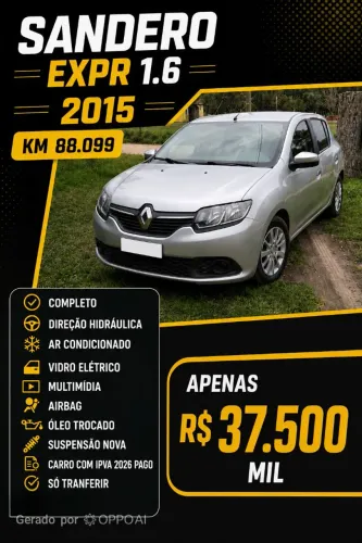 Renault Sandero Expression Hi-power 1.6 8V 5P 2015