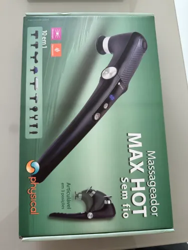Massageador Physicall MAX HOT sem fio, 10 em 1