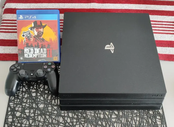 PS4 Pro 1TB + Controle Original + Red Dead Redemption 2
