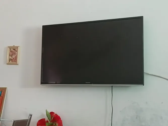 TV panasonic Vieira 32, smartv. Ela liga e desliga instantaneamente.