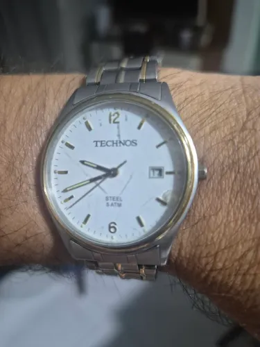 Relógio TECHNOS  STEEL  5ATM  À QUARTZ   -   FUNCIONANDO PERFEITAMENTE