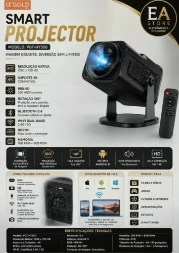 Vendo ou troco Mini projetor 4k , troco por bicicleta aro 29 ( valor a negociar)