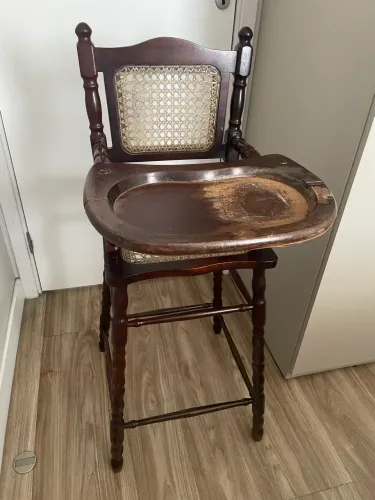 Cadeira de bebê vintage