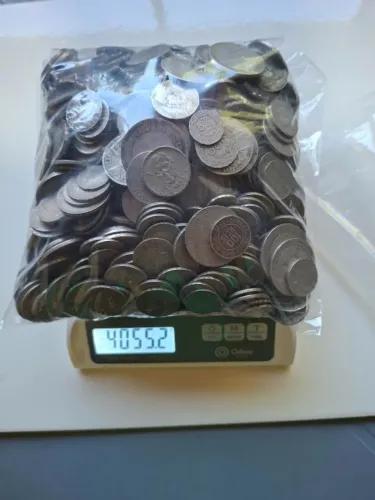 4 Kg Moedas de réis anos de 1901 a 1942