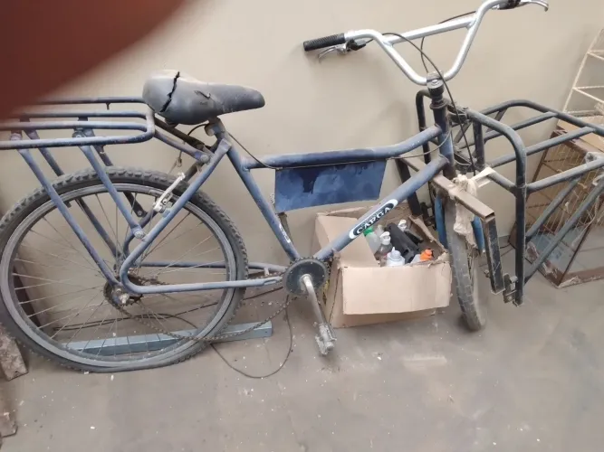 Bicicleta cargo precisa de reforma