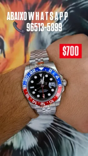 Relógio ROLEX AUTOMÁTICO GMT MASTER II PEPSI