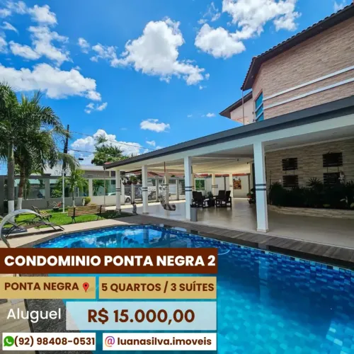PONTA NEGRA 2 - Imóvel para aluguel com 5 quartos em Ponta Negra - Manaus - AM