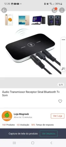Receptor transmissor Bluetooth 