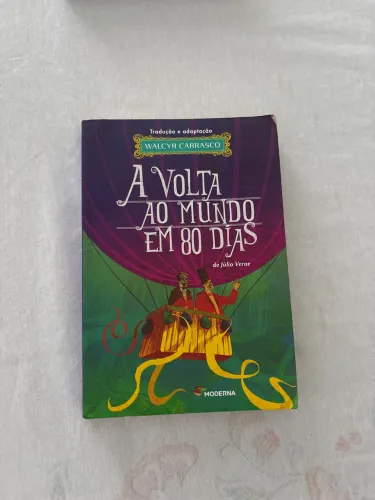 Vendo o livro ?A Volta ao Mundo em 80 Dias?, de Walcyr Carrasco