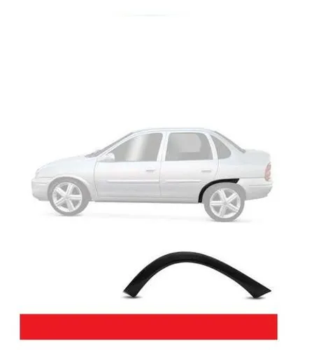 Moldura Paralama acabamento alargador Friso Traseiro Corsa Sedan Corsa Classic valor unid