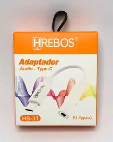 Adaptador Tipo C Para Fone De Ouvido P2 Hrebos Novo na Caixa