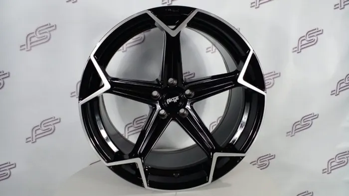 Jogo De Rodas Niche Arrow Preto Diamantado Brilhante 5x115 - 20x9 e 20x10,5