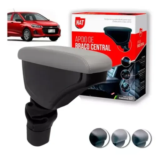Apoio de Braço Onix 2020 / Cobalt 2013 - Cinza C/ Linha Cinza - N400711