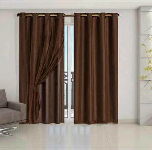 Cortina para Sala com Blackout e Véu 2,60 x 2,80