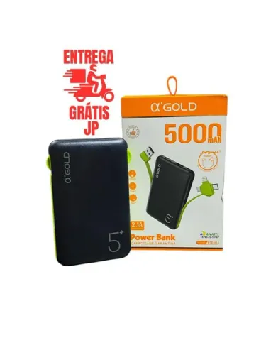CARREGADOR PORTÁTIL 5.000 MAH GOLD BTE-03