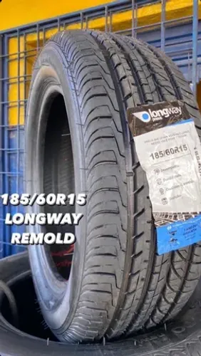 Pneu Remold Longway 185/60 Aro 15  