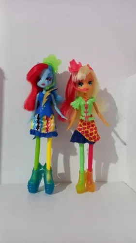 Bonequinhas My Little Pony - Rainbow Dash e Applejack