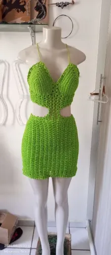 Vestido de crochê 