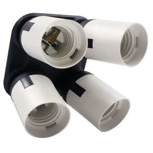 Soquete E27 Quadriplicador p/ iluminador YL-108 Greika