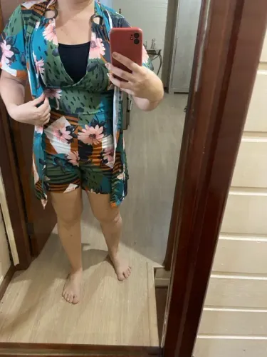 Macaquinho mais kimono TAM m - verde e vermelho 