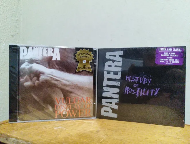 2cds Pantera - Vulgar Display of Power (CD) e History of Hostility (CD)