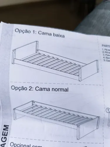 Cama baixa e normal - Opções