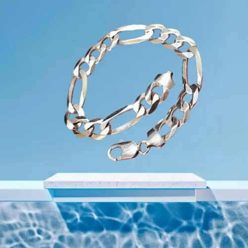 Pulseira Unissex de Prata Polida